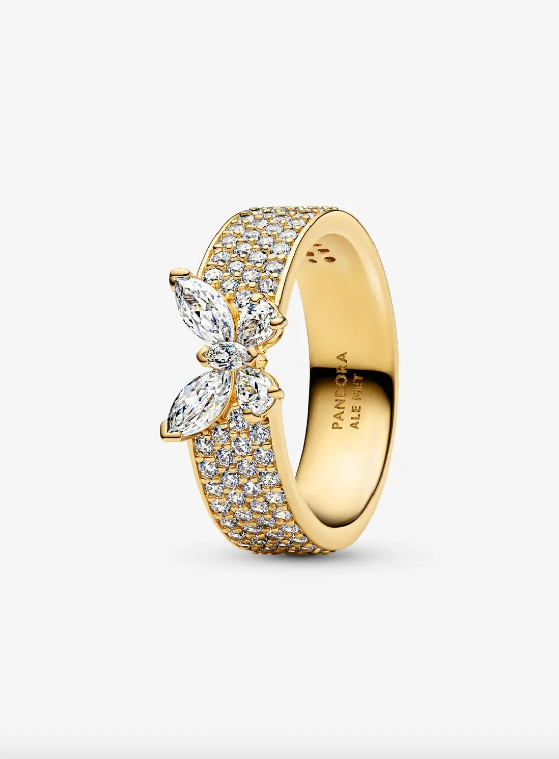 Sparkling Butterfly Bold Ring 1