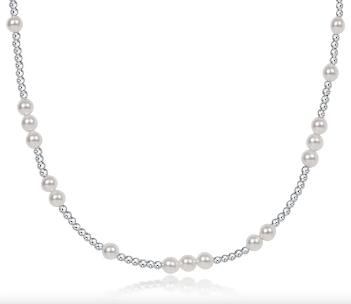 17" Choker Hope Unwritten Sterling - 4Mm Pearl 1