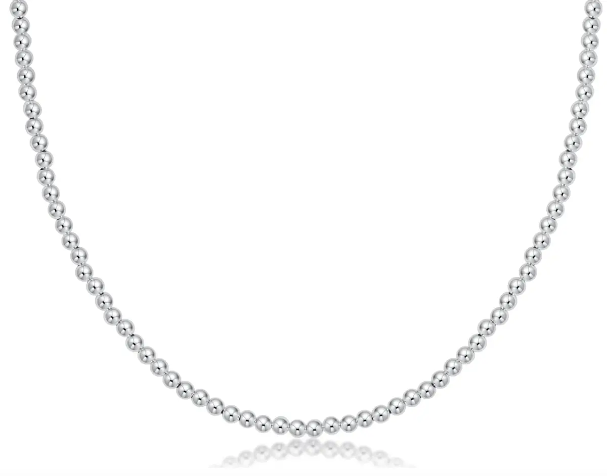 17" Choker Beaded - Classic Sterling 3Mm 1