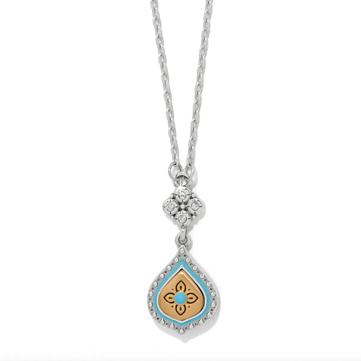 Mosaic Cerrillos Petite Teardrop Necklace 1