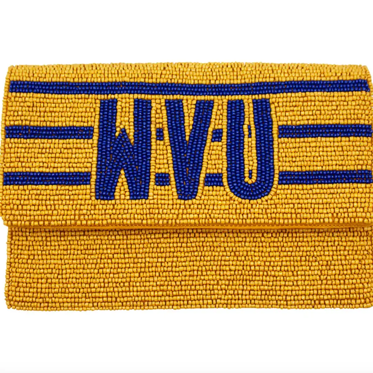 Wvu Beaded Mini Crossbody Bag 1