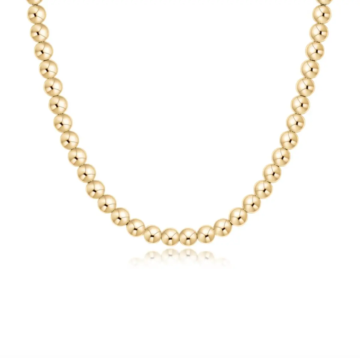15" Choker Classic Gold 6Mm Bead 1
