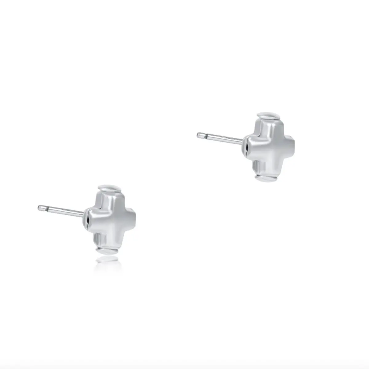 Signature Cross Small Sterling Stud - Sterling 1