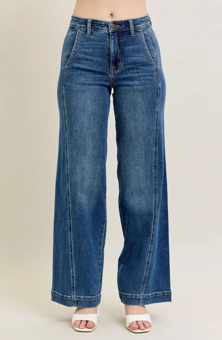Callie Trouser Wide Leg Jean 1