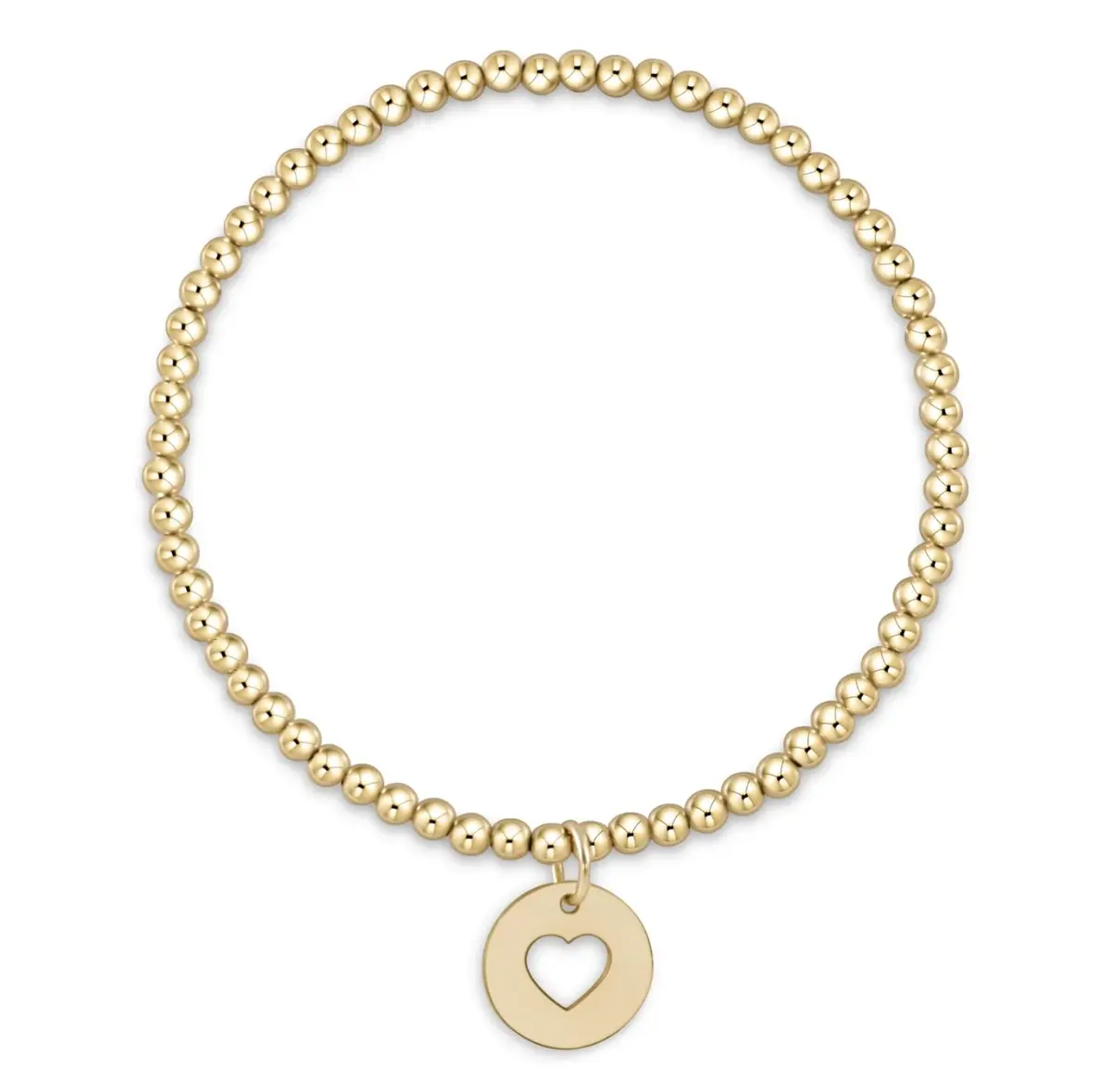 Classic Gold 3Mm Bracelet - Love Gold Disc 1