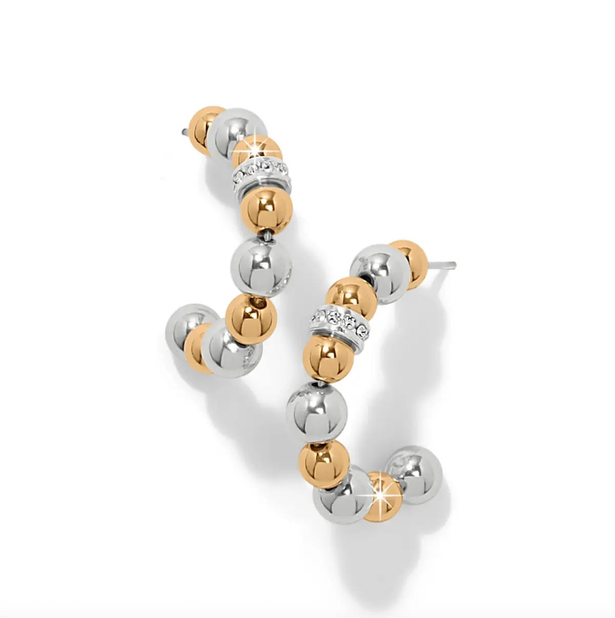 Meridian Petite Station Hoop Earrings 1