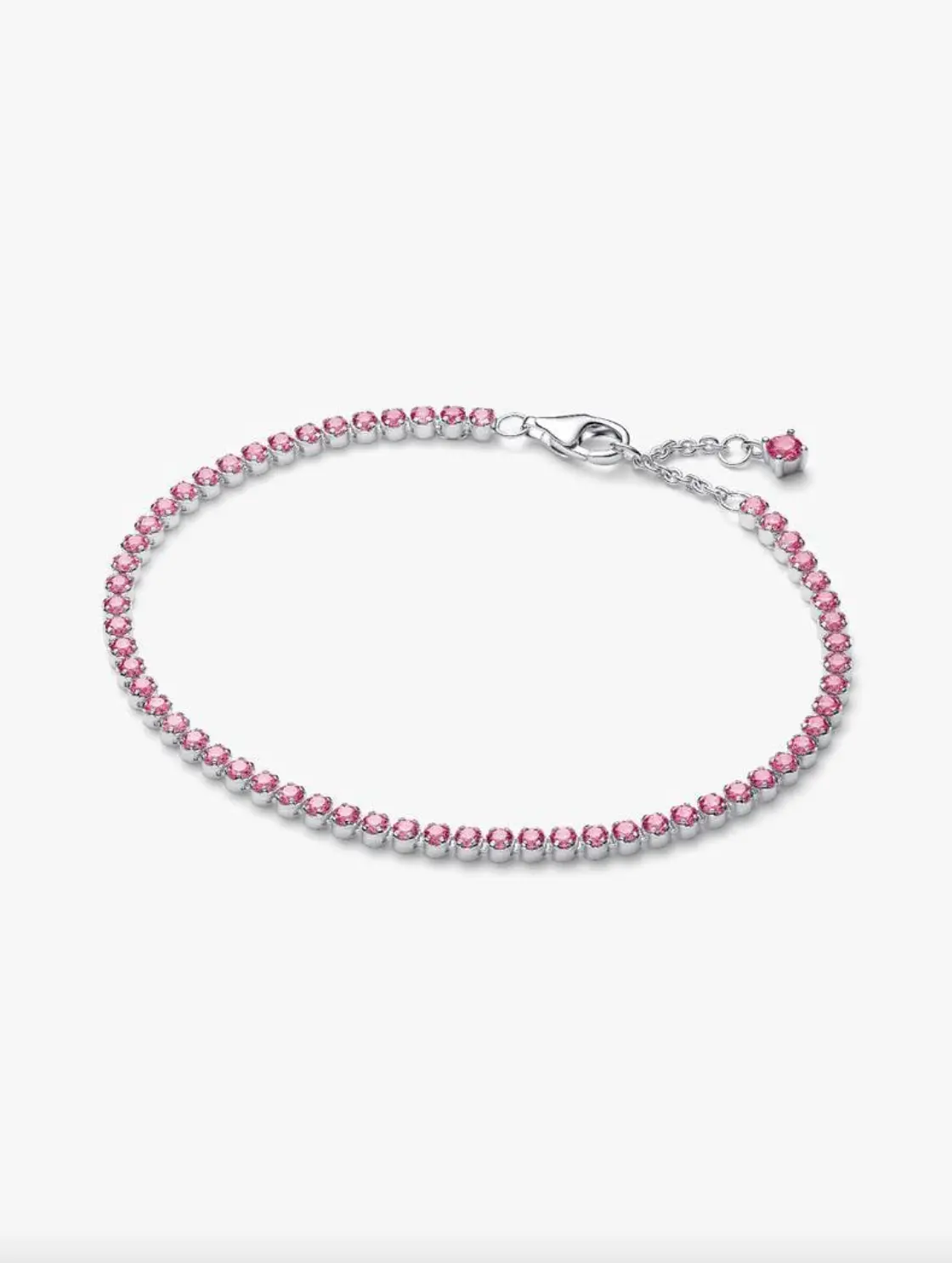 Pink Small Tennis Bracelet 1