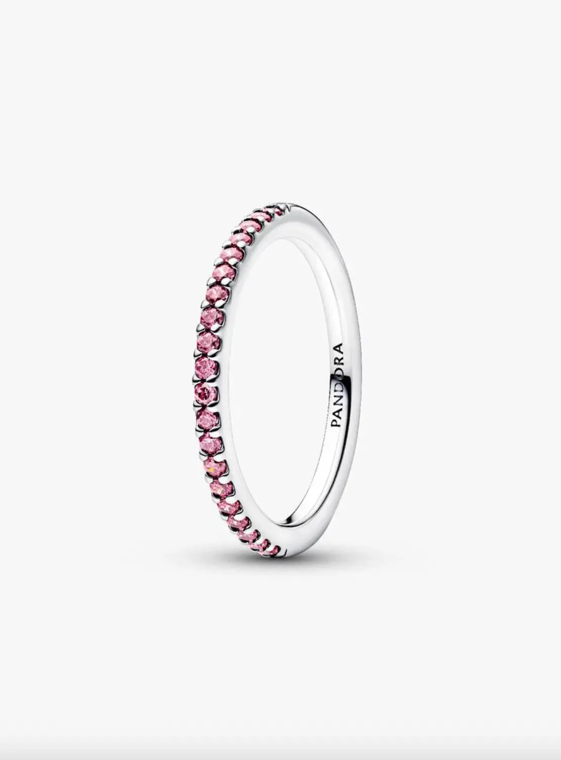 Sparkling Pink Band Ring 1