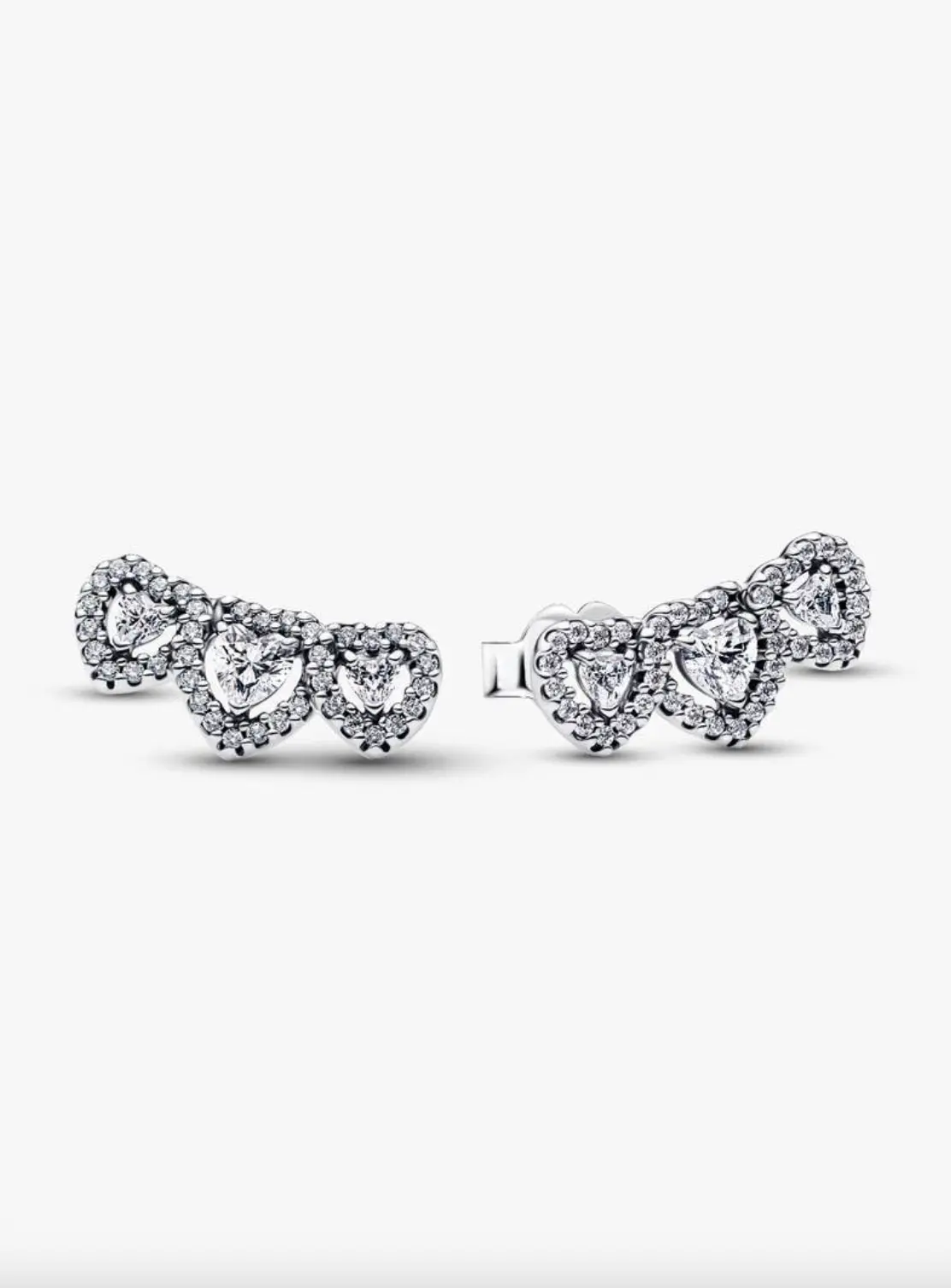 Halo Heart Trilogy Stud Earrings 1