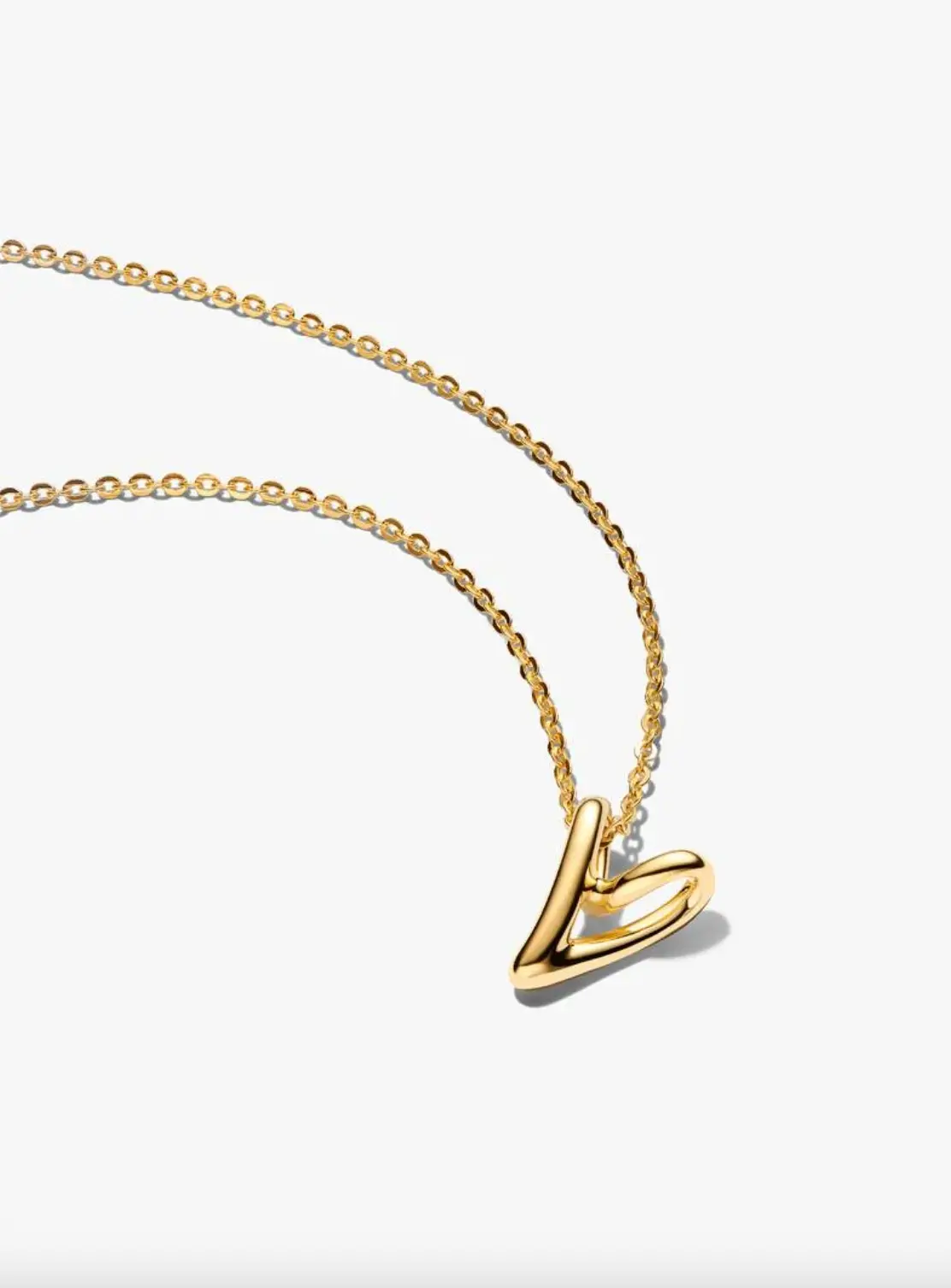 Organically Shaped Heart Small Pendant Necklace 1