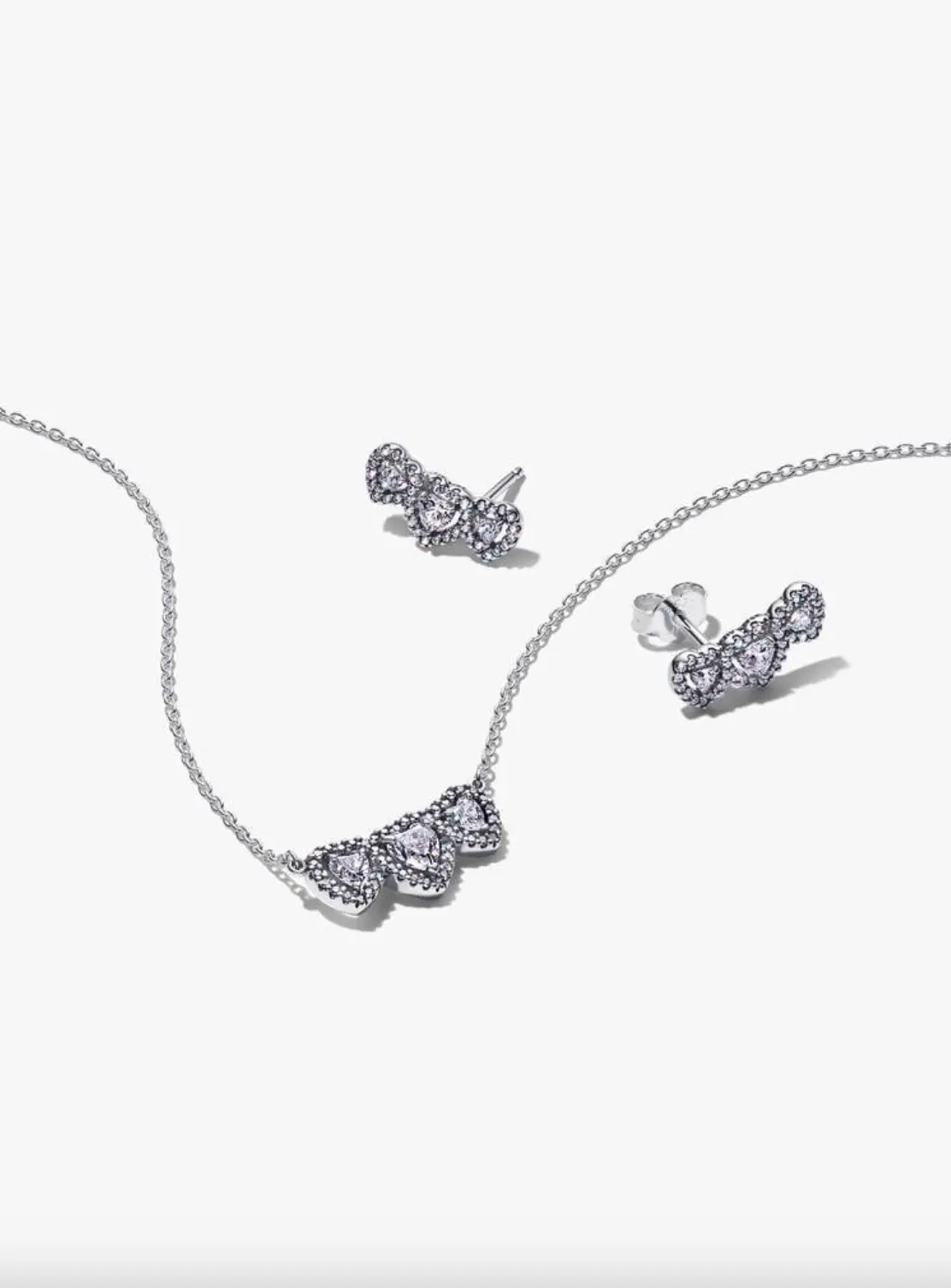 Halo Heart Trio Jewelry Gift Set 1