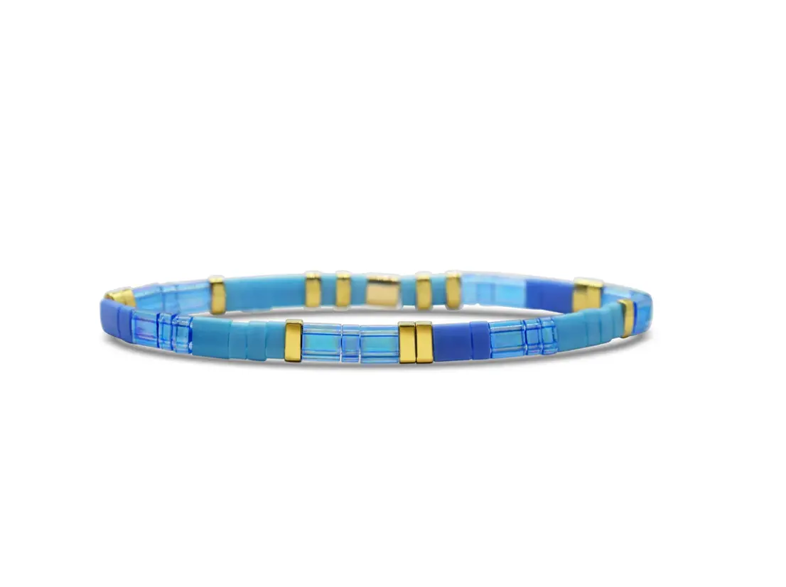 Be Kind - Morse Code Tila Beaded Bracelet 1