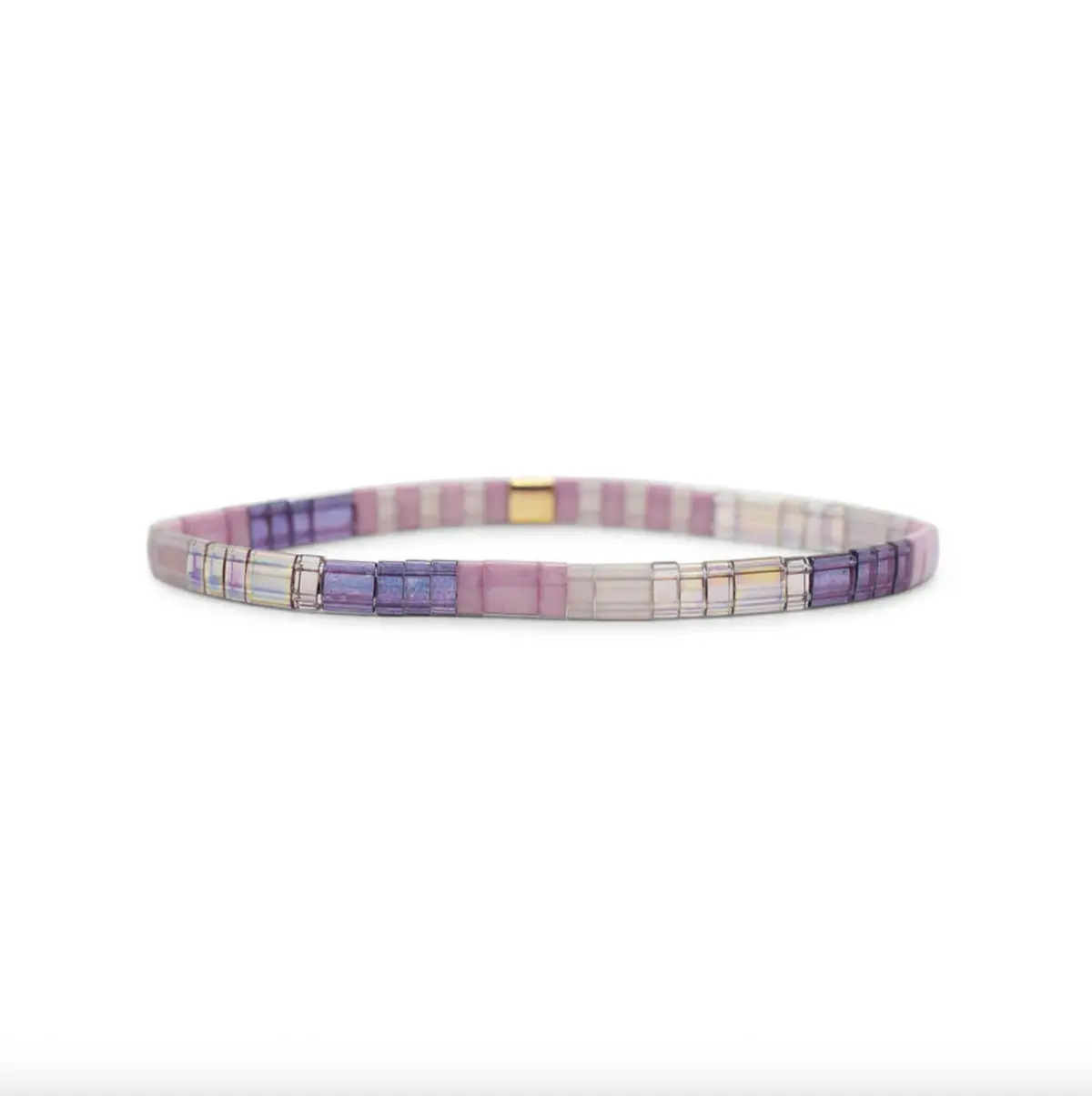 Brave - Morse Code Tila Beaded Bracelet 1