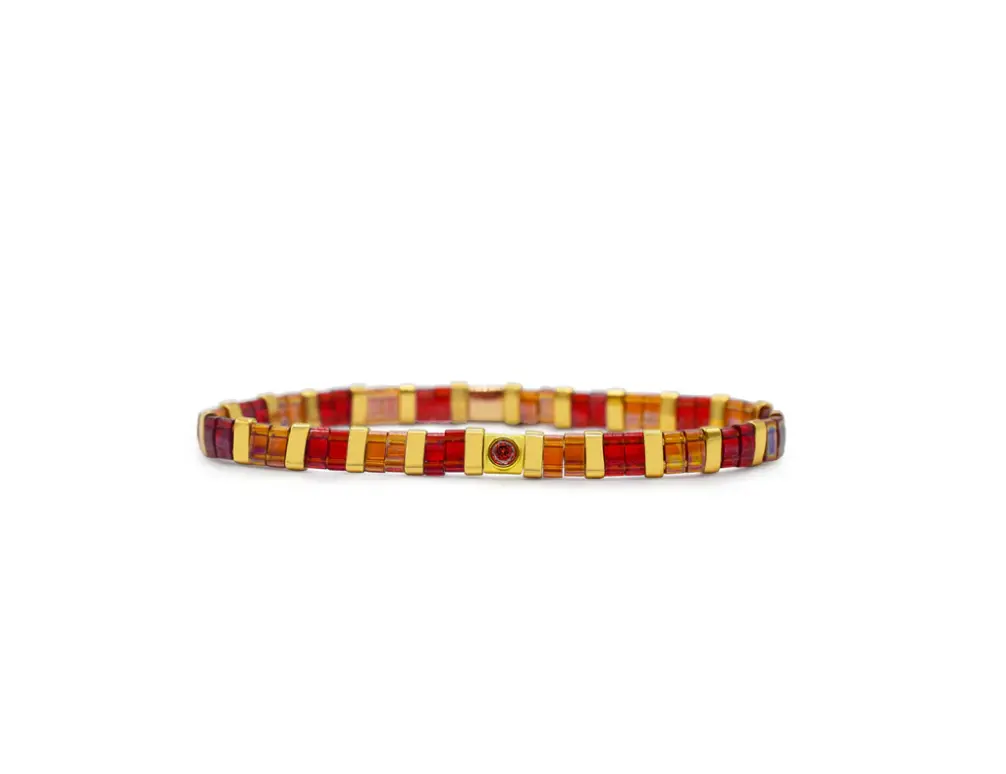 So Colorful Tila Birthstone Bracelet 1