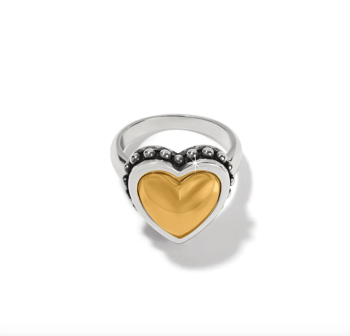 Pretty Tough Bold Heart Two Tone Ring 1