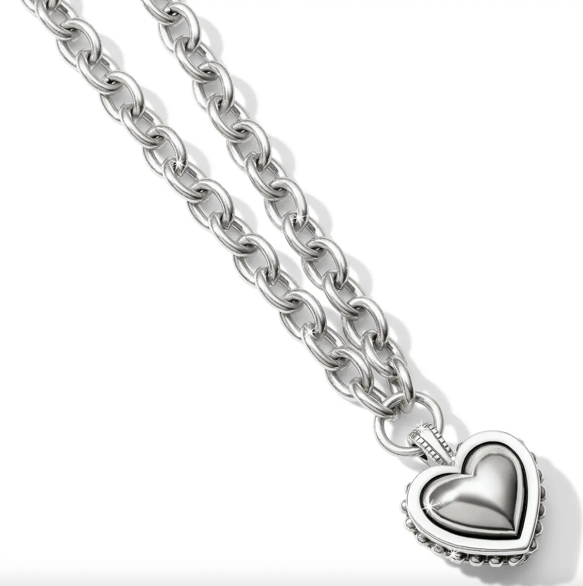 Pretty Tough Bold Heart Necklace 1