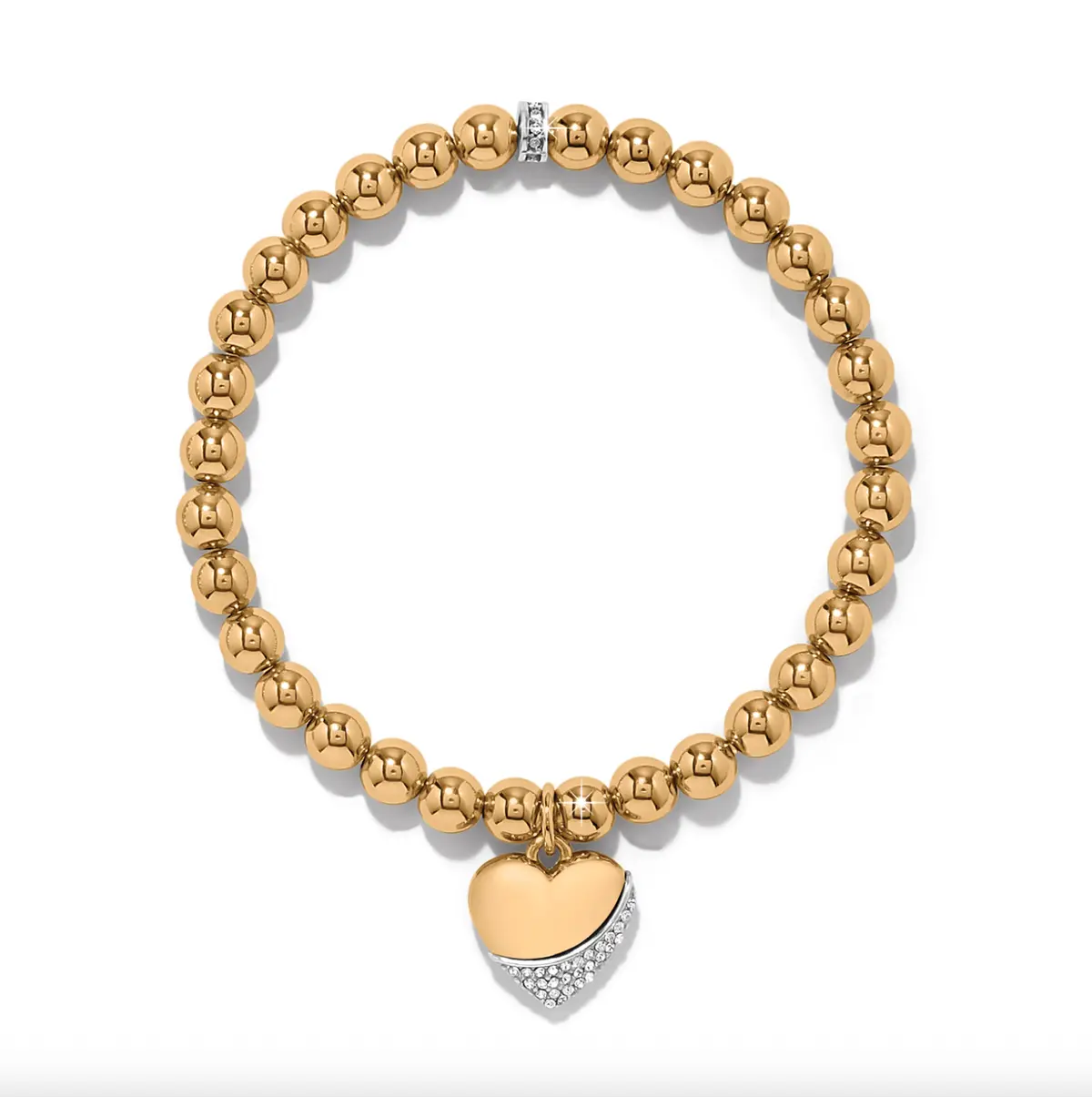 Meridian Petite Wave Heart Stretch Bracelet 1