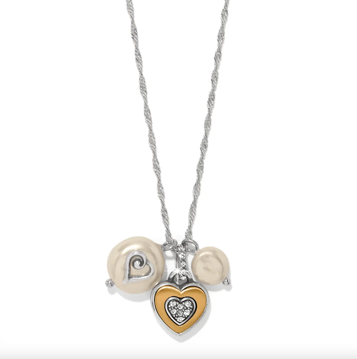 One Heart Pearl Short Necklace 1