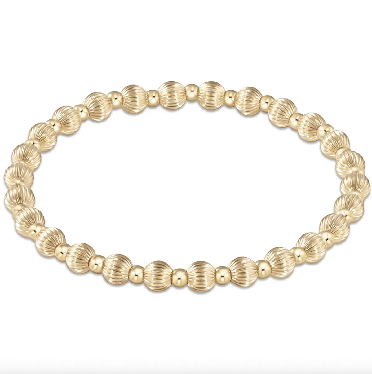 Enewton Extends - Dignity Grateful Pattern 5Mm Bead Bracelet - Gold 1