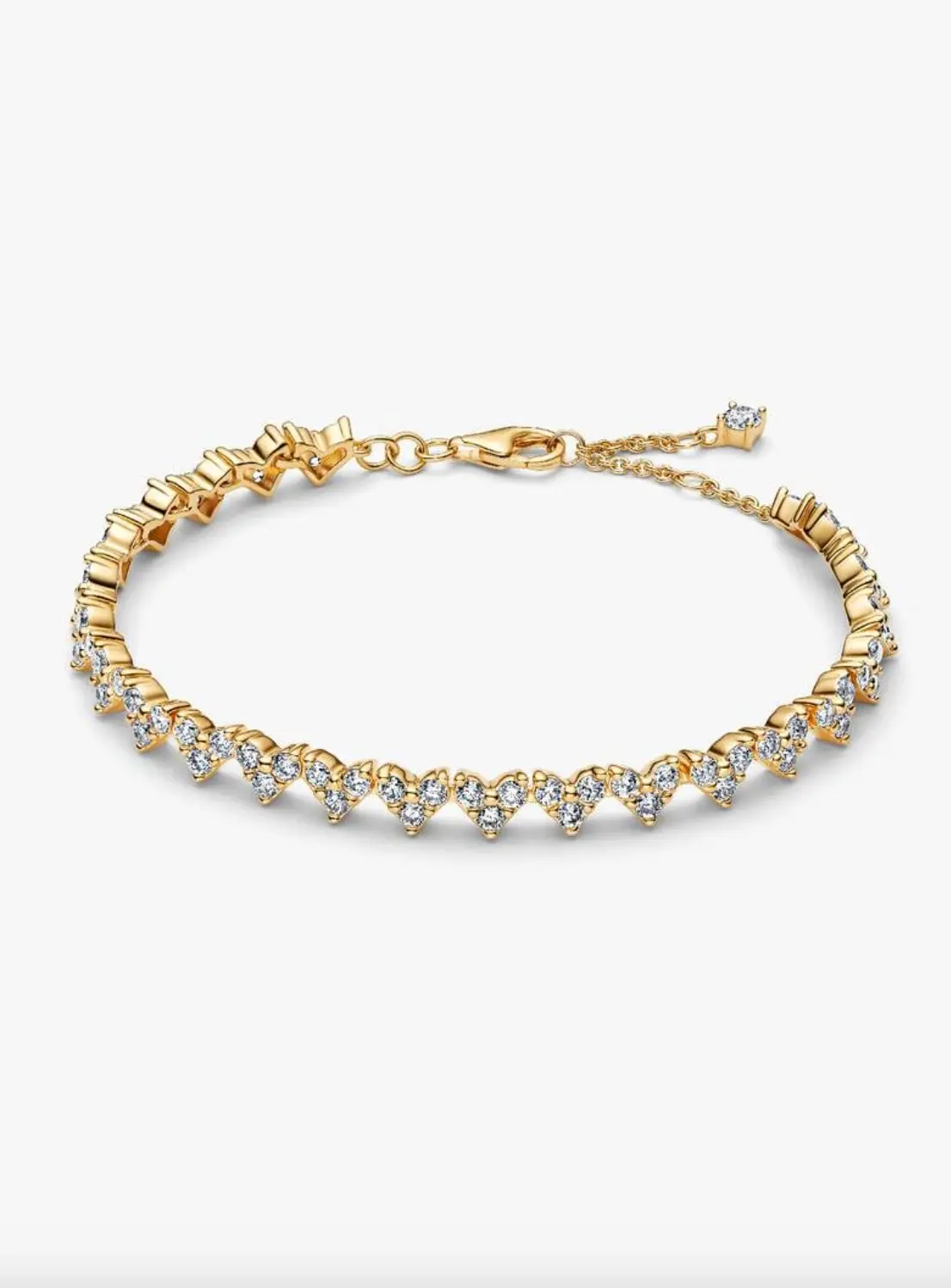 Triple Stone Heart Bracelet 1