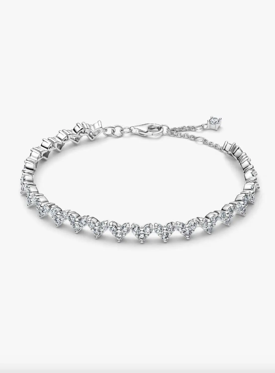 Triple Stone Heart Bracelet 1