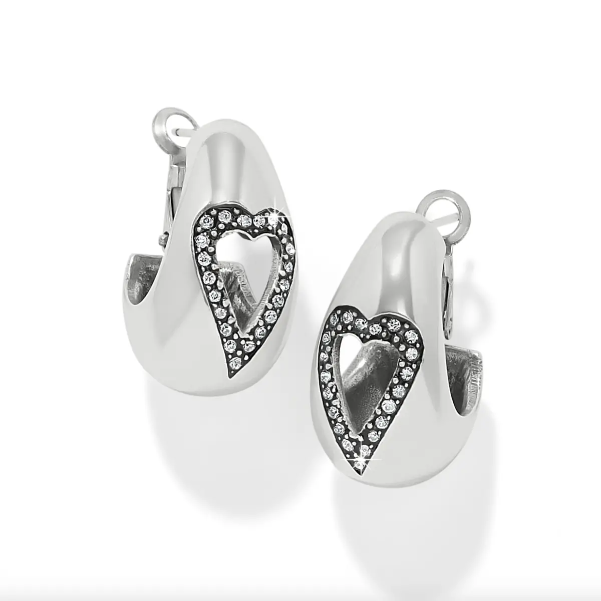 Love Messages B Simple Hoop Earrings 1
