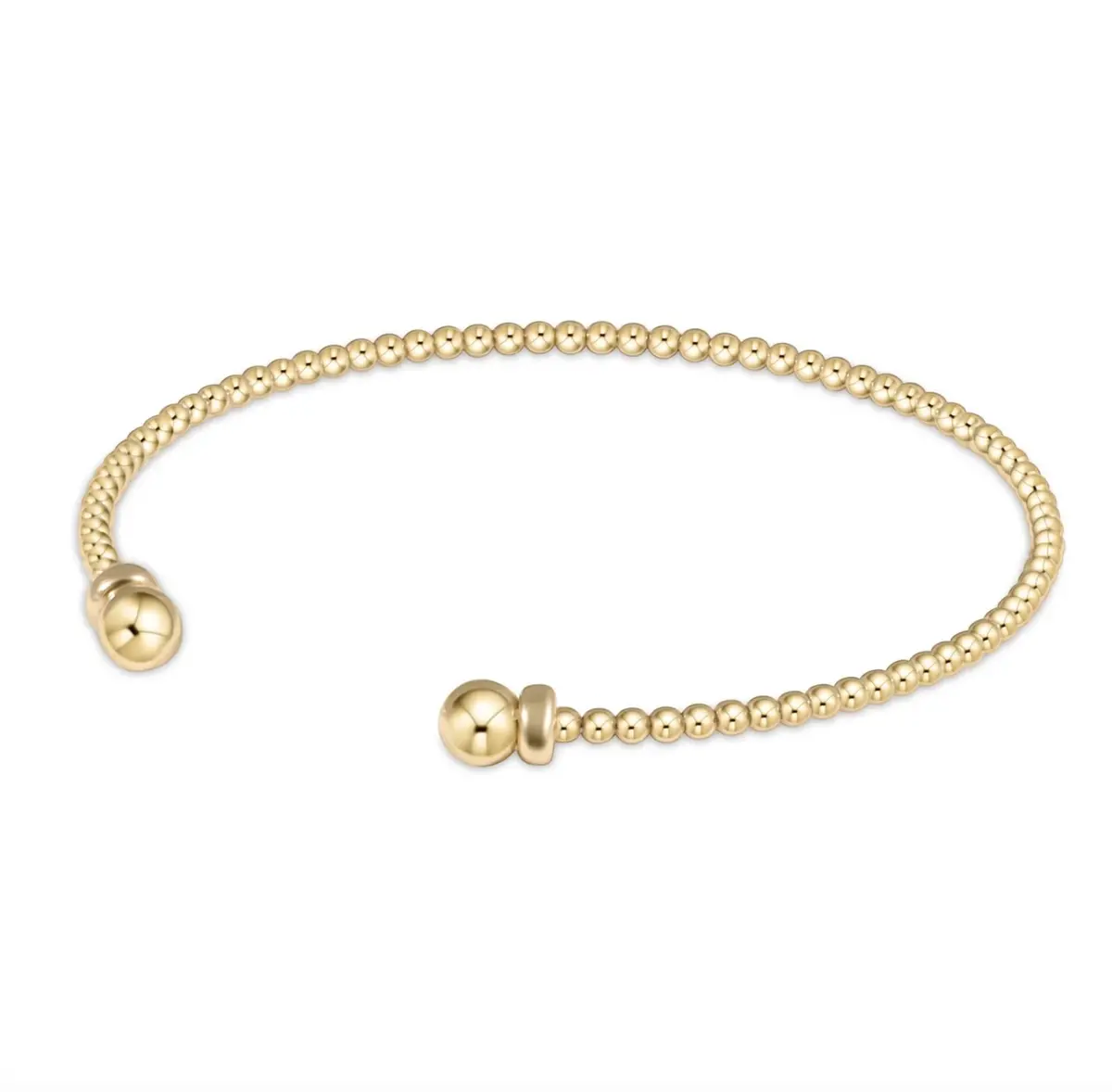 Classic Gold 2Mm Bead Cuff - Gold 1