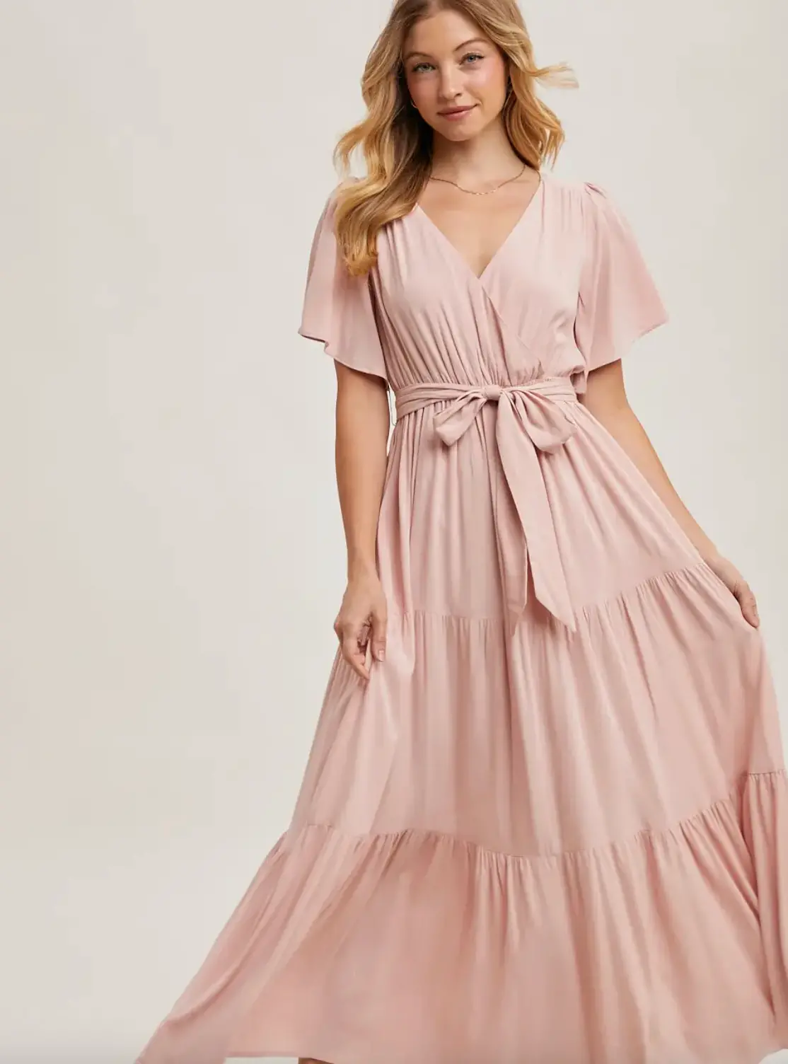 Wrap Tiered Maxi Sundress 1