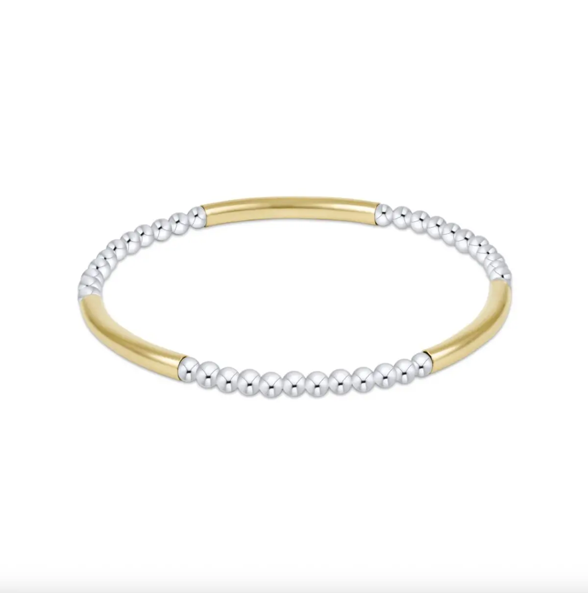 Bliss Bar Pattern Mixed Metal 3Mm Bracelet 1