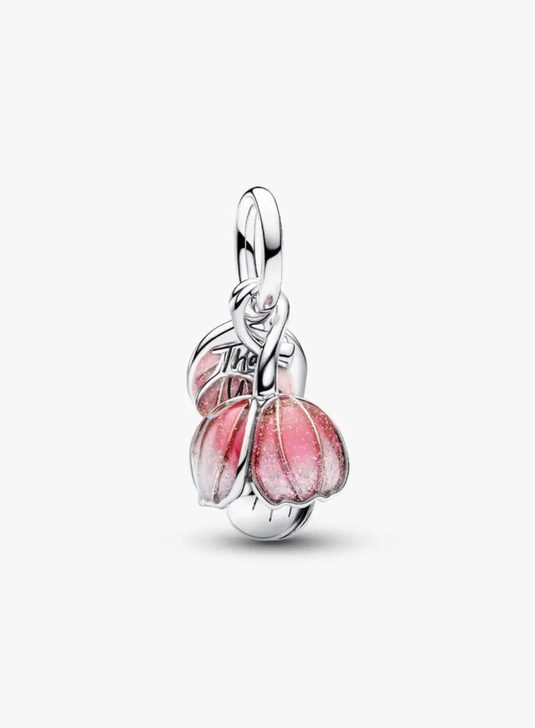 Two-Tone Blooming Flower Dangle Charm 1