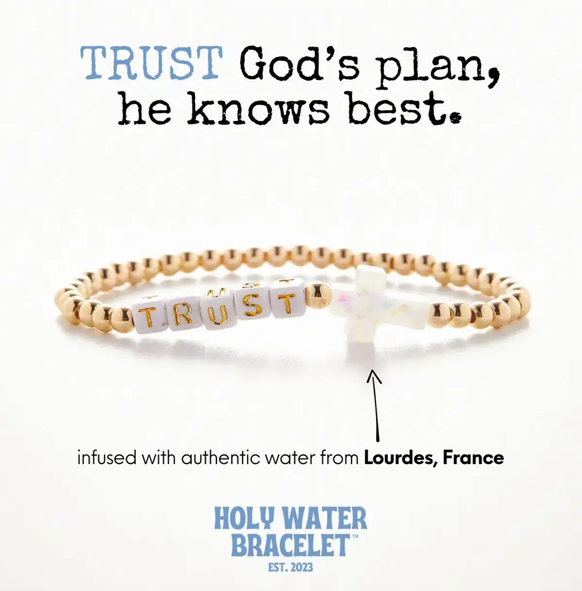 Holy Water Trust Bracelet | Gold 1