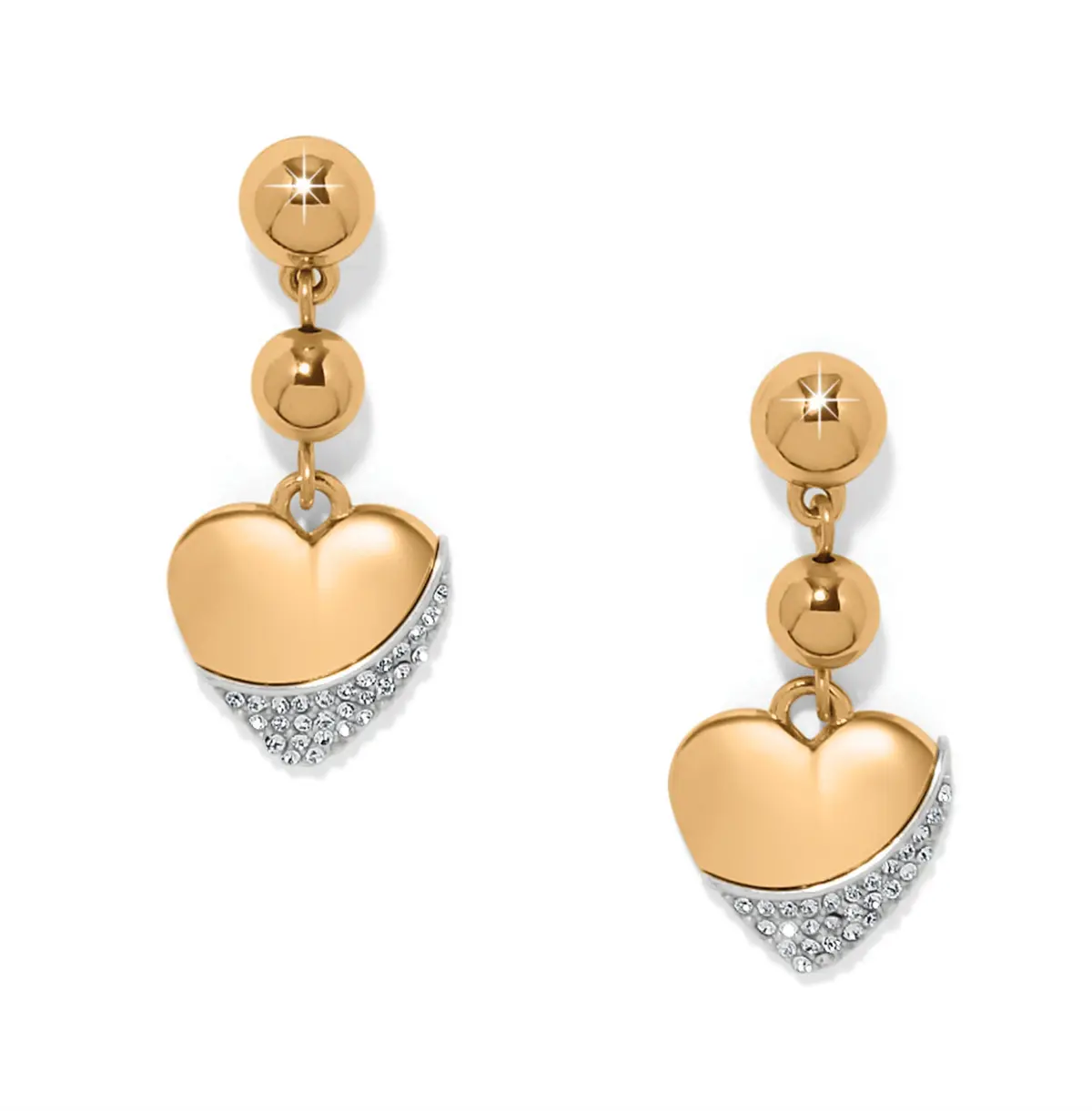 Meridian Petite Heart Wave Post Earrings 1