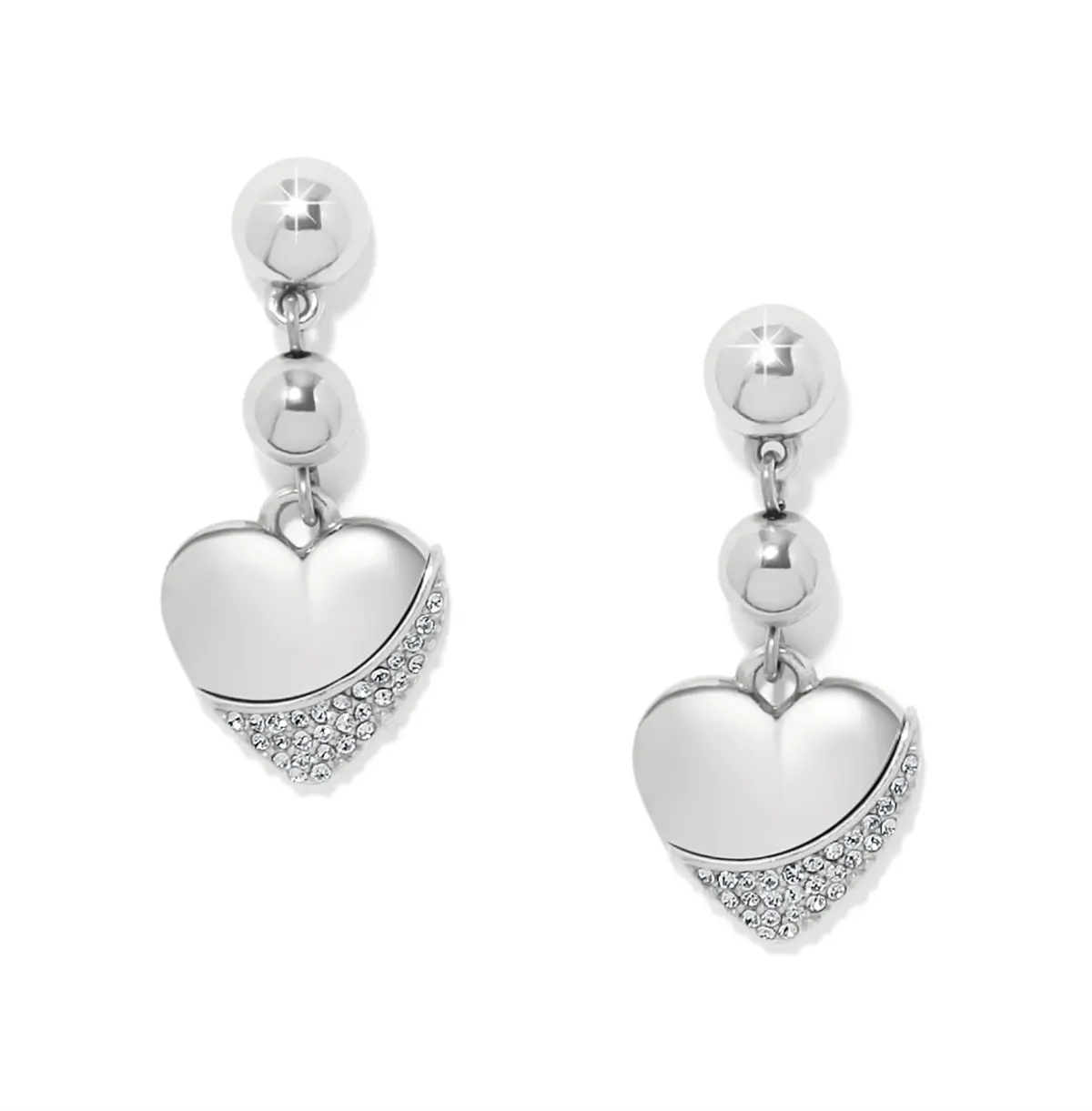 Meridian Petite Heart Wave Post Earrings 1