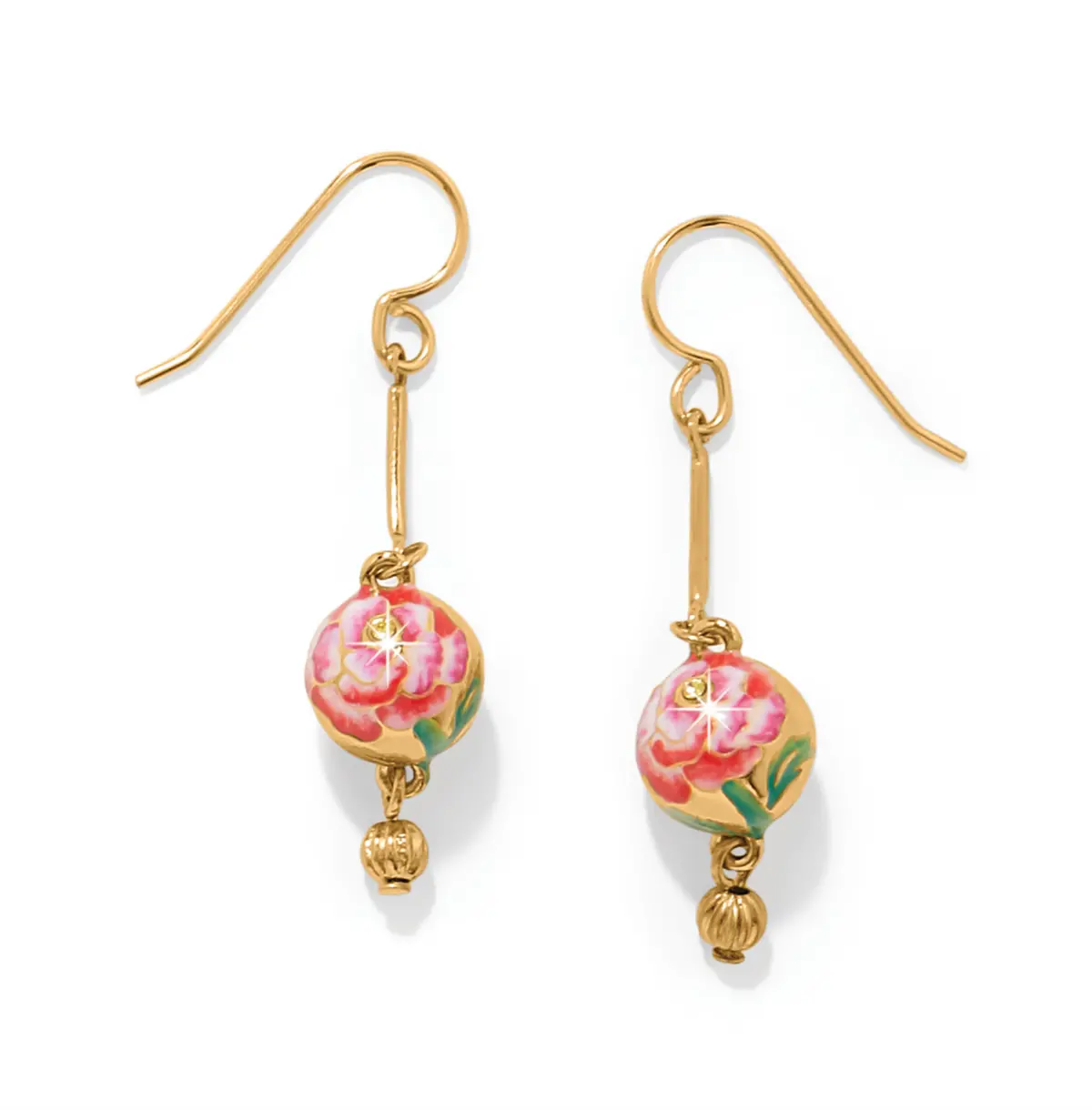 Rose Petal French Wire Earrings 1