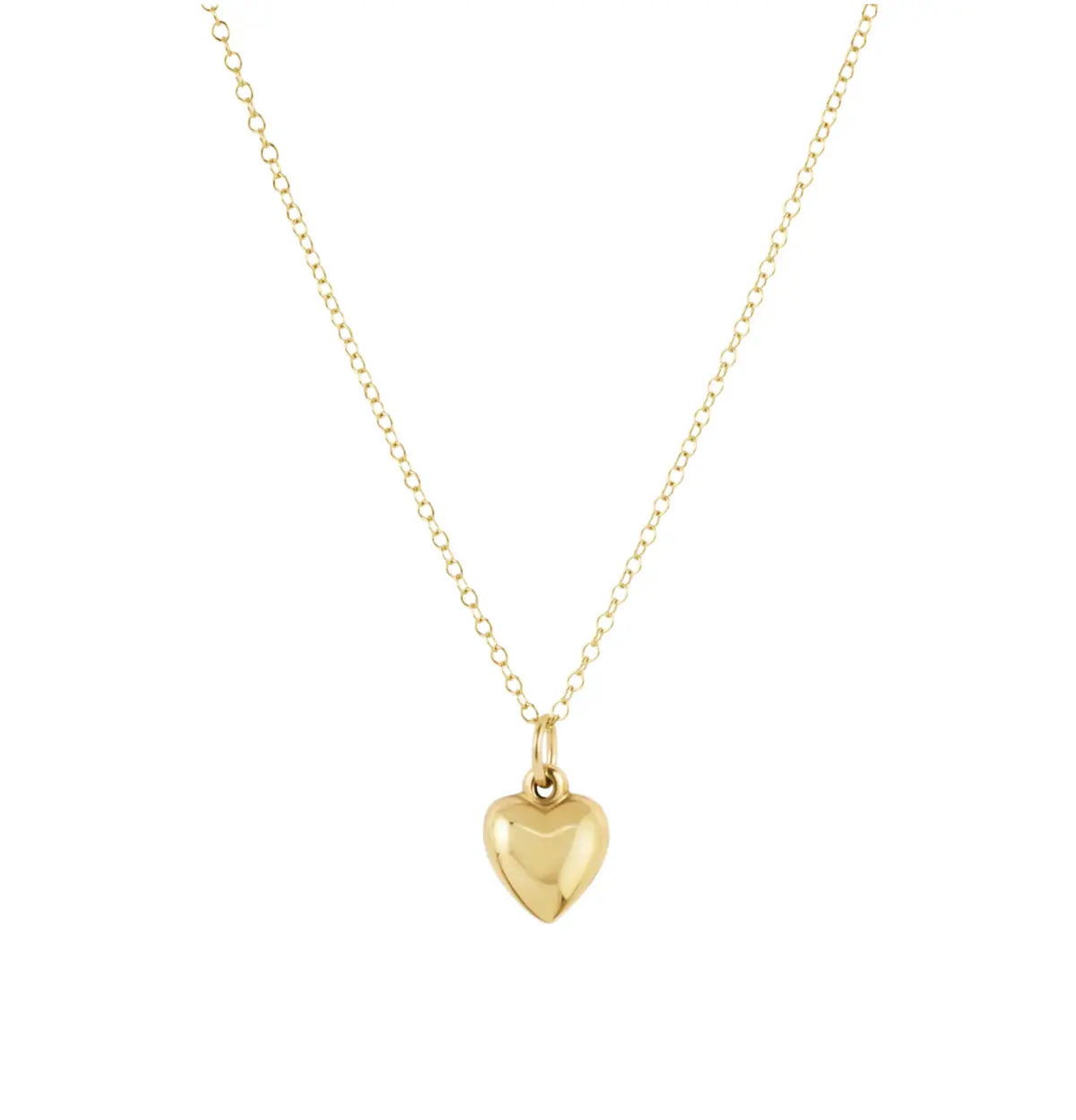 16" Necklace Gold - Love Plush Small Gold Charm 1