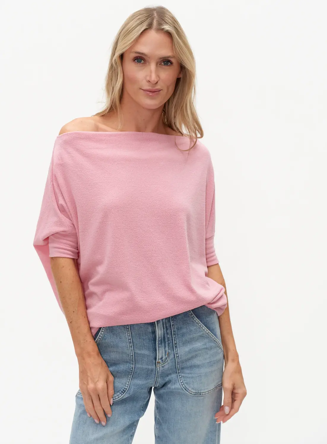 The Short Sleeve Anywhere Top | Pink Lace 1