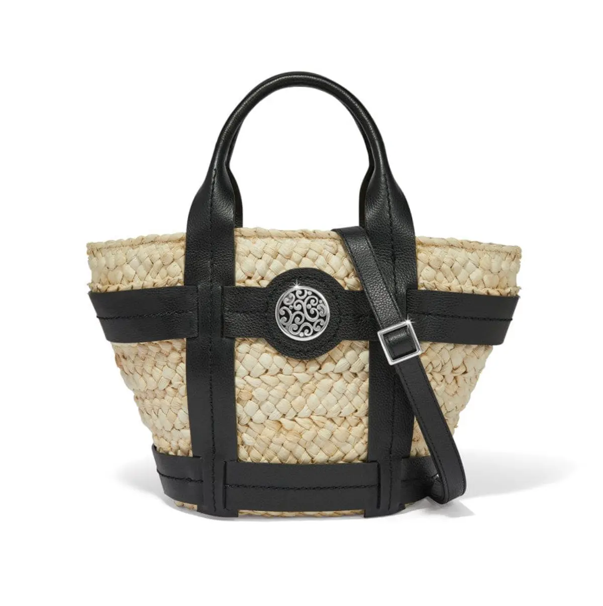 Aria Medium Straw Tote 1