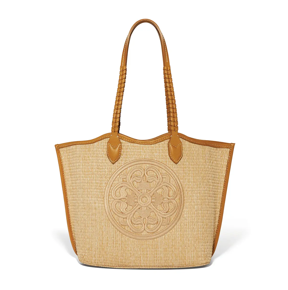 Bruna Large Straw Tote 1