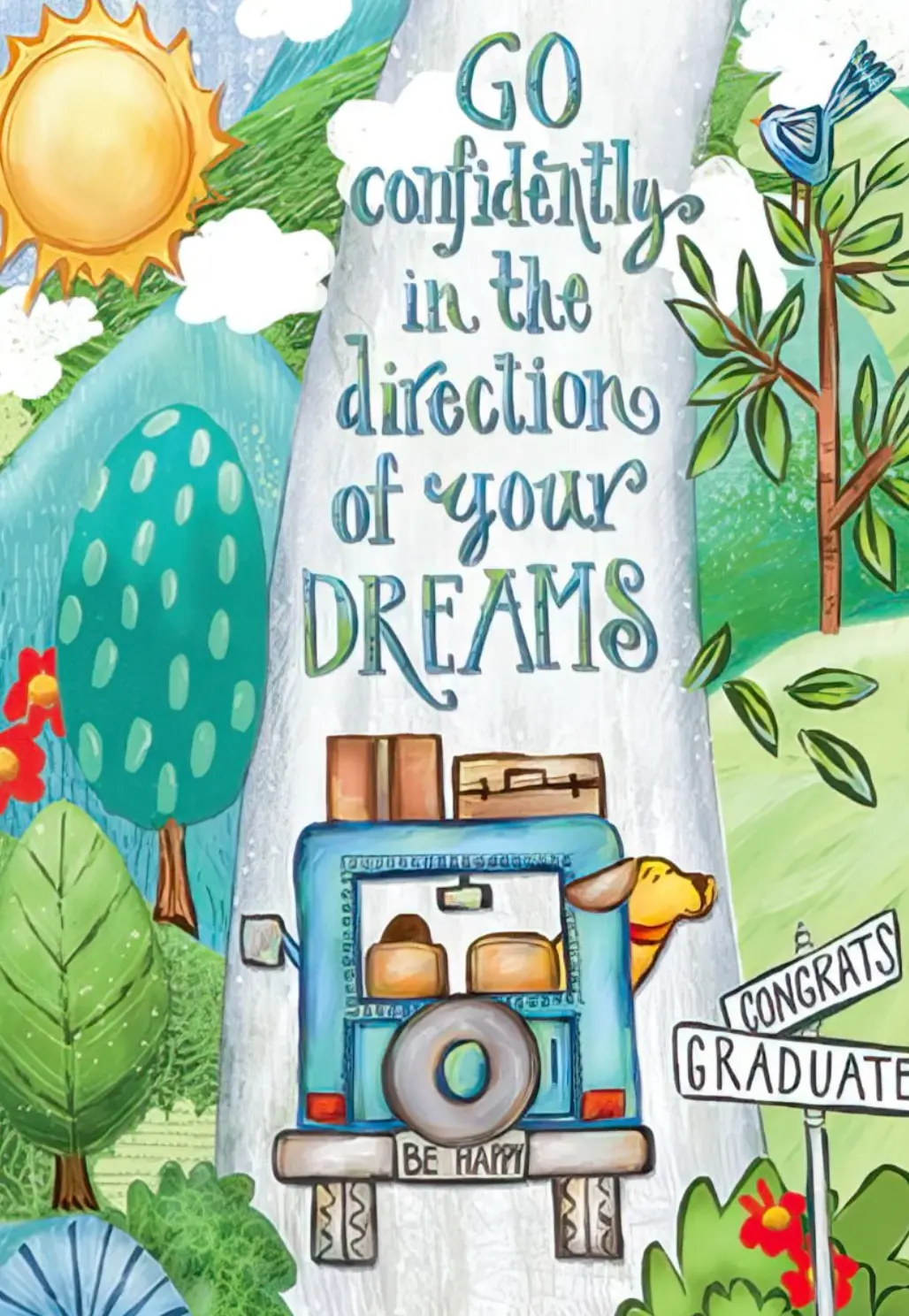 Go Confidently Graduation Card 1
