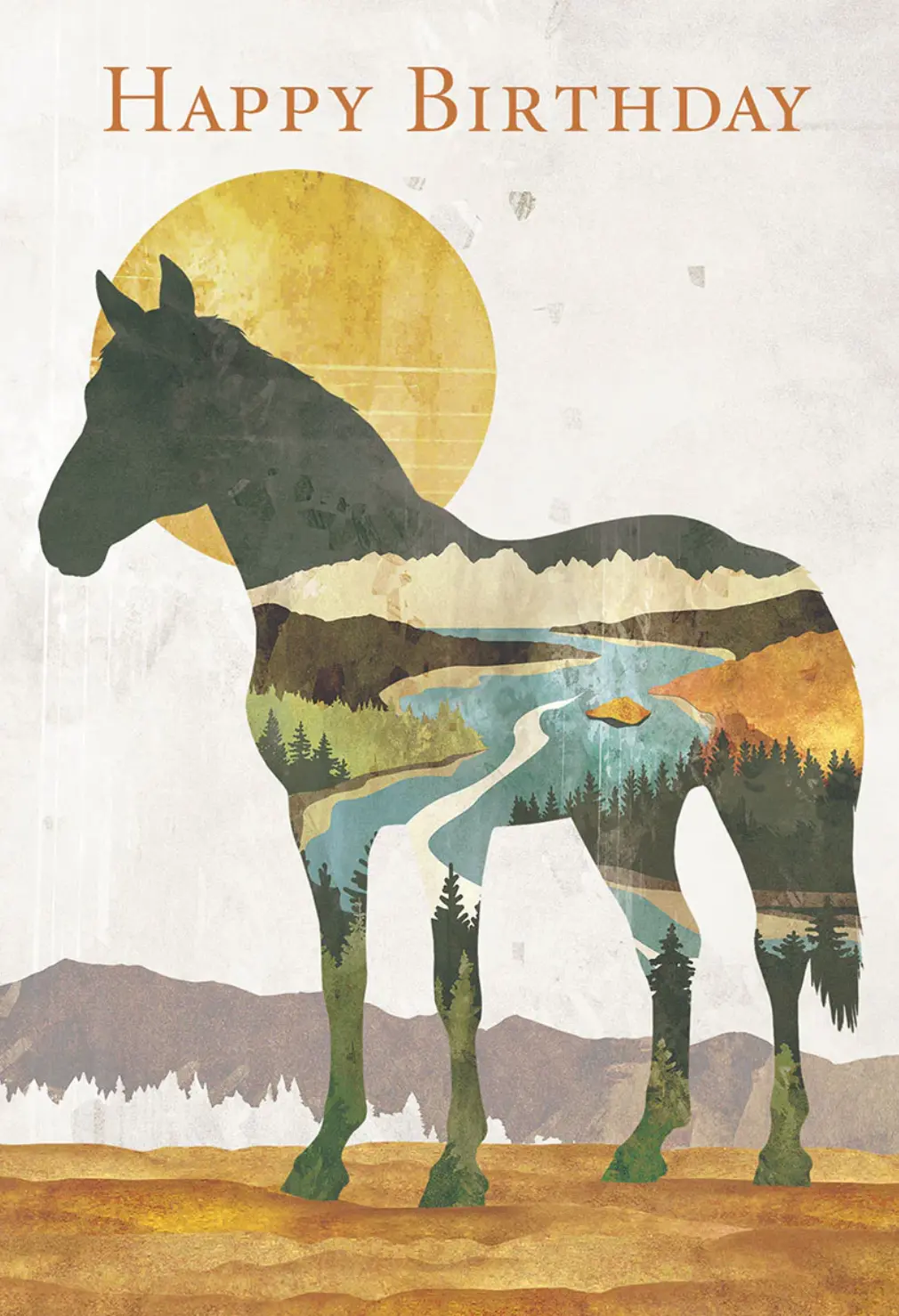 Horse Birthday Card 1