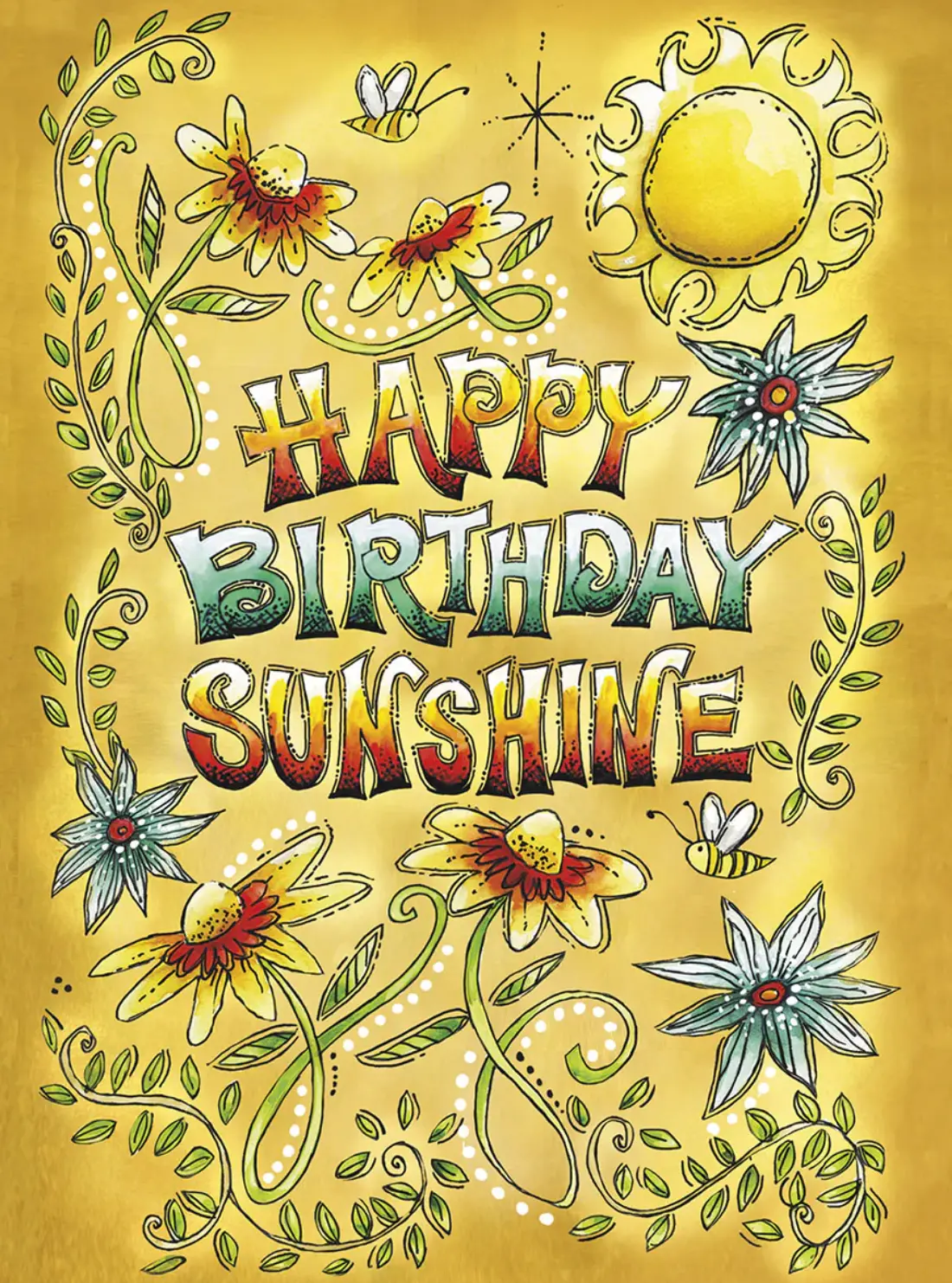 Happy Birthday Sunshine Card 1