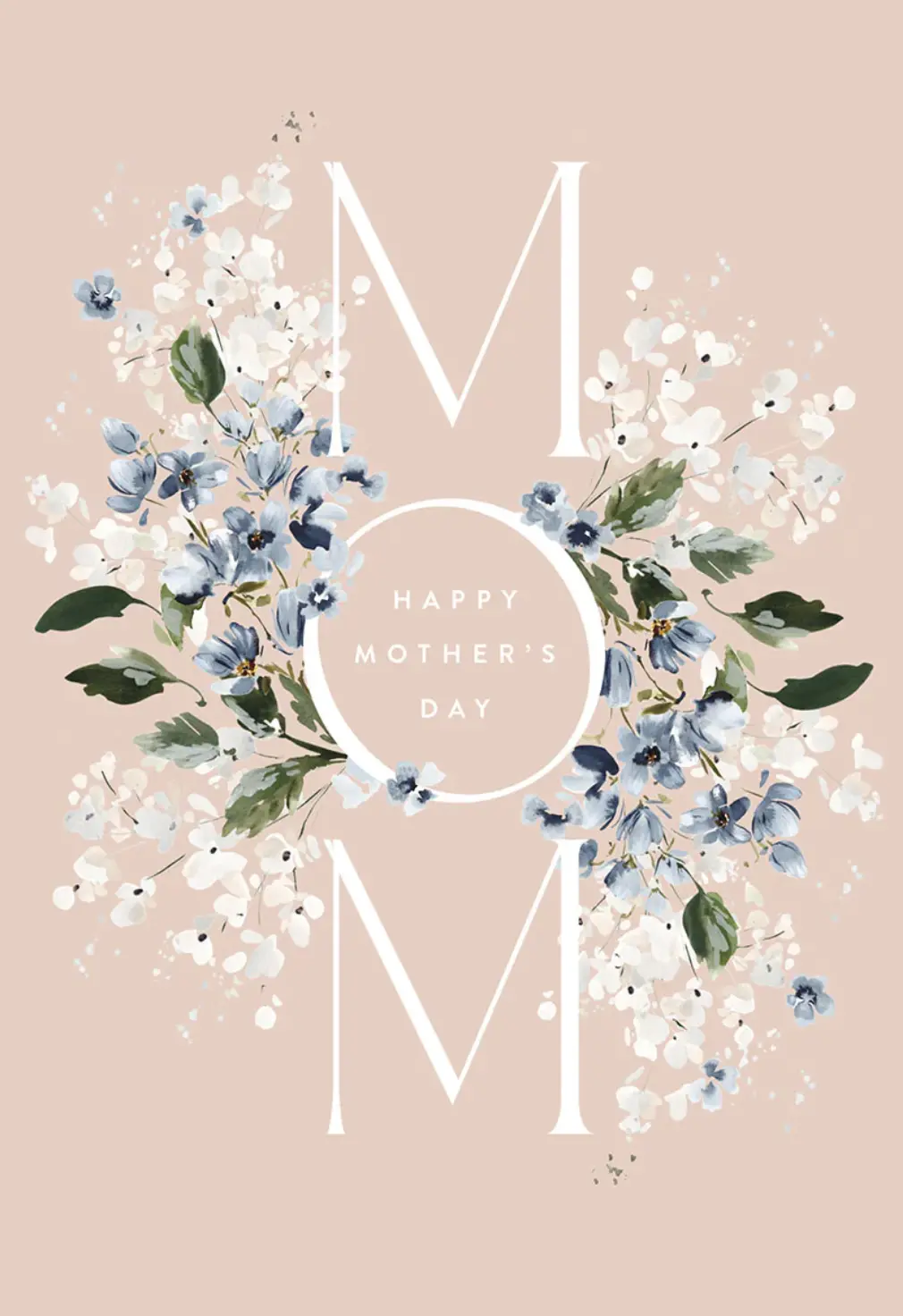 Floral Frame Happy Mother's Day Card 1