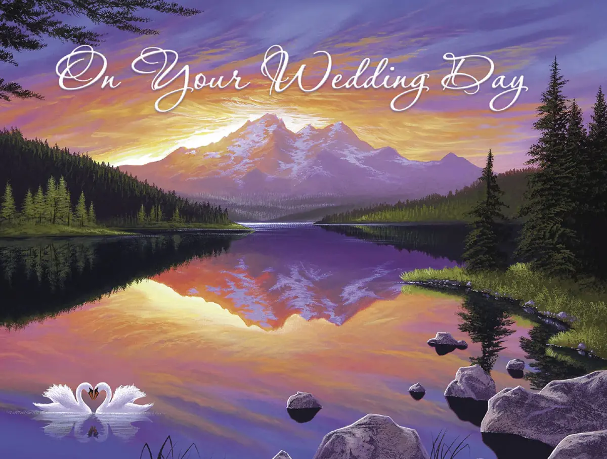 Love's Grand View Wedding Day Card 1