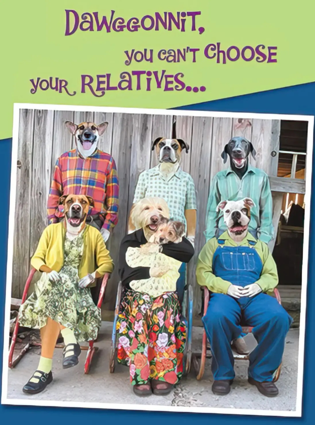 Dawggonnit Relative Birthday Card 1