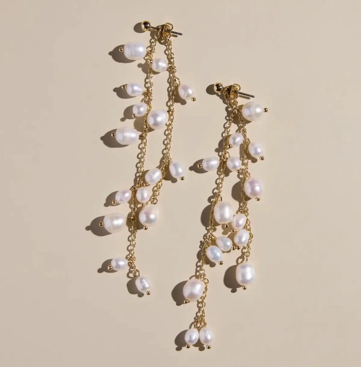 Pearl Cascade Drop Studs 1