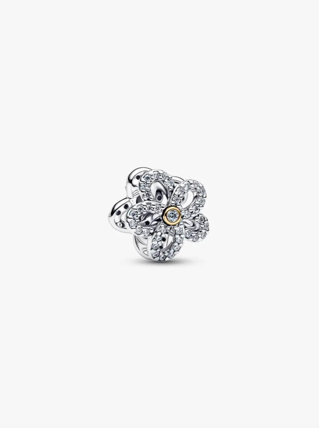 Pavé Flower Openwork Charm 1