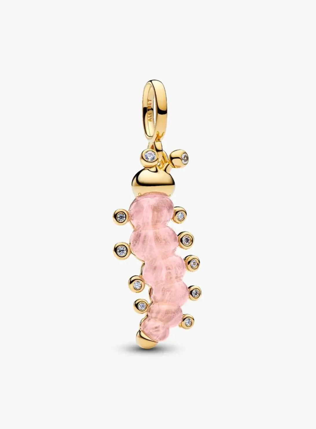 Pink Caterpillar Charm 1