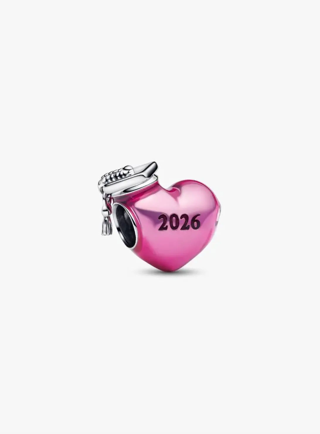 Graduation 2026 Pink Heart Charm 1