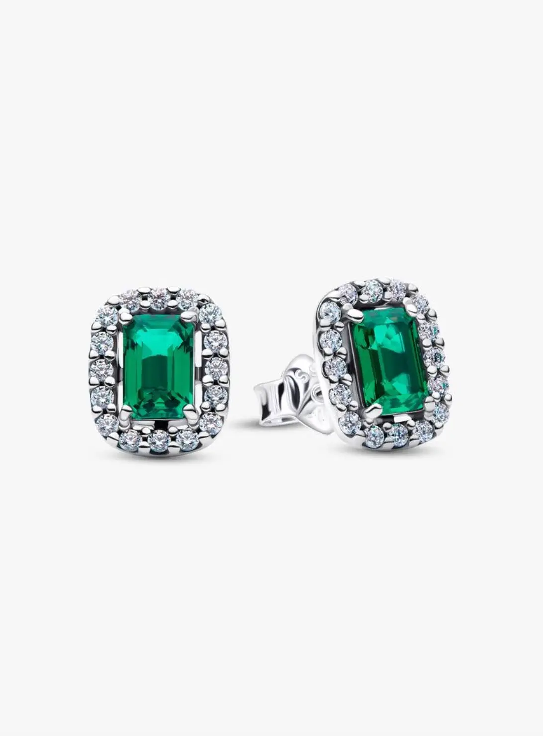Sparkling Rectangular Stud Earrings 1
