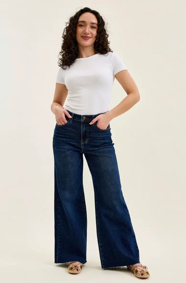 High-Waist Retro Wide Leg Jean | Petite 1